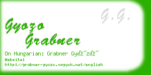gyozo grabner business card